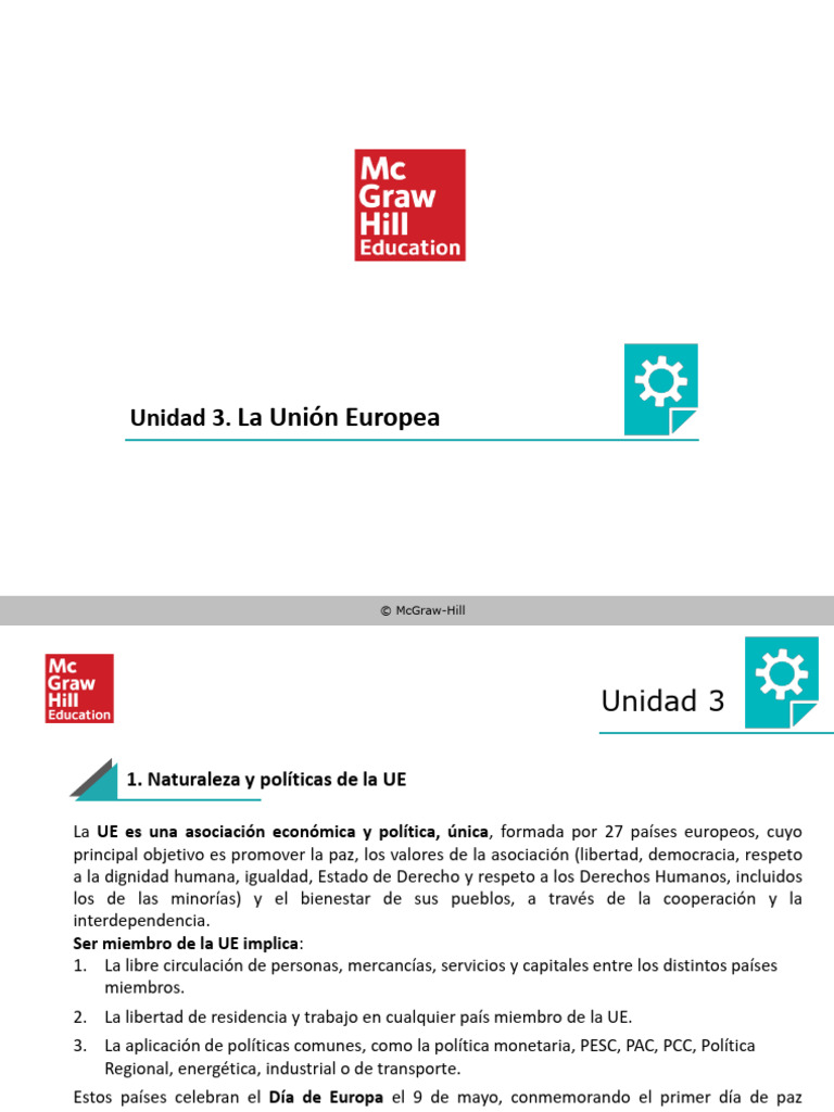 Estructura y funciones de la UE | PDF | Política mundial | Parlamento ...