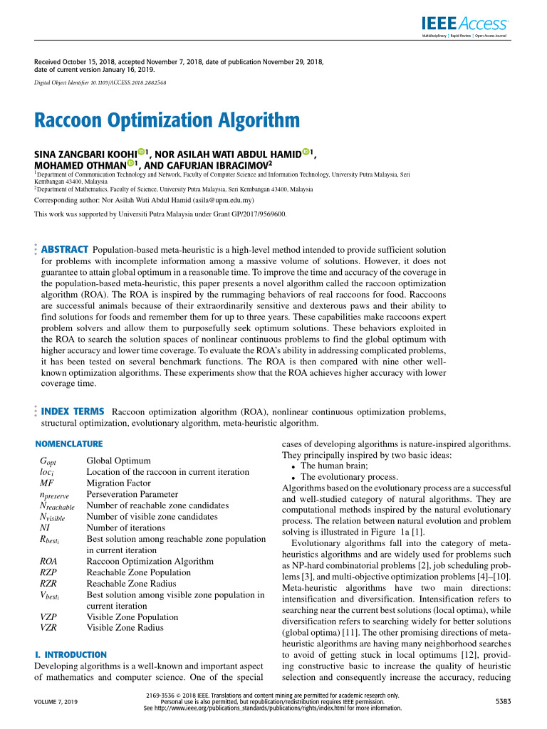 Roa | PDF | Mathematical Optimization | Algorithms