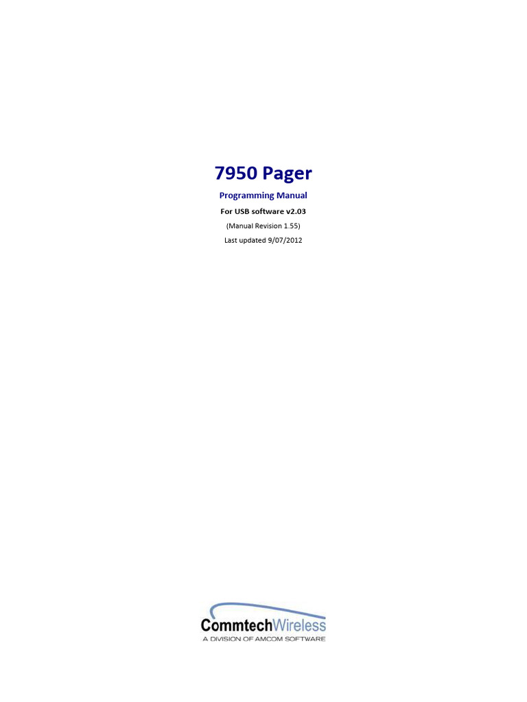 7950 Programming Manual | PDF | Microsoft Windows | Device Driver