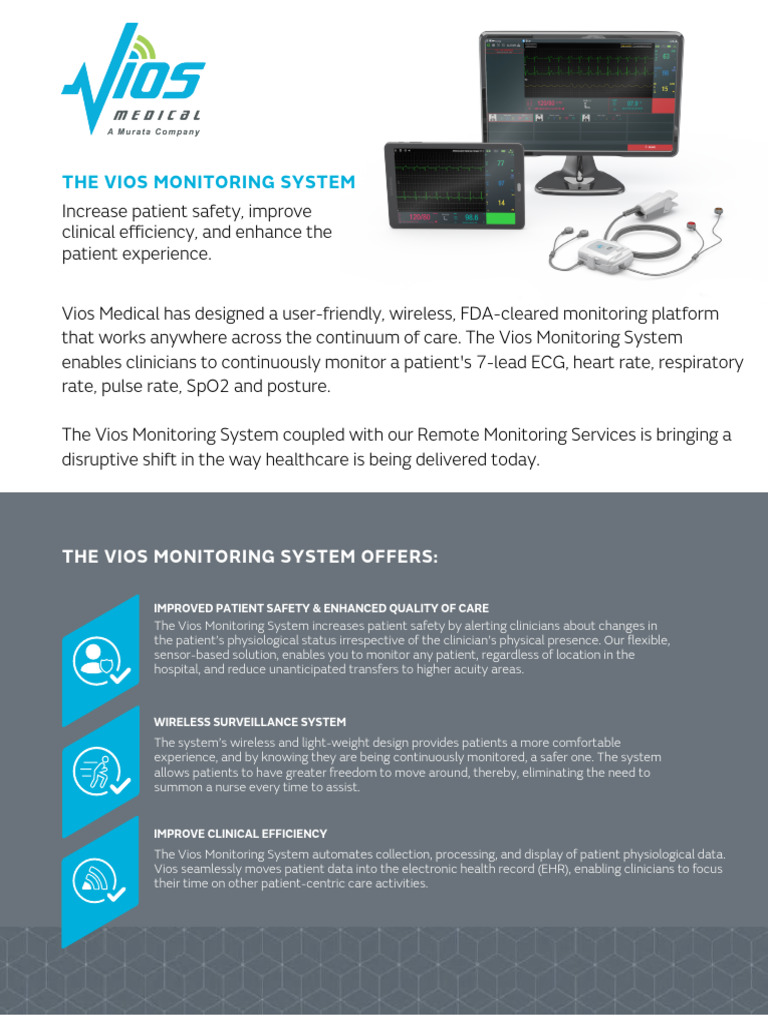 Vios Monitoring System Overview | PDF | Monitoring (Medicine) | Patient ...