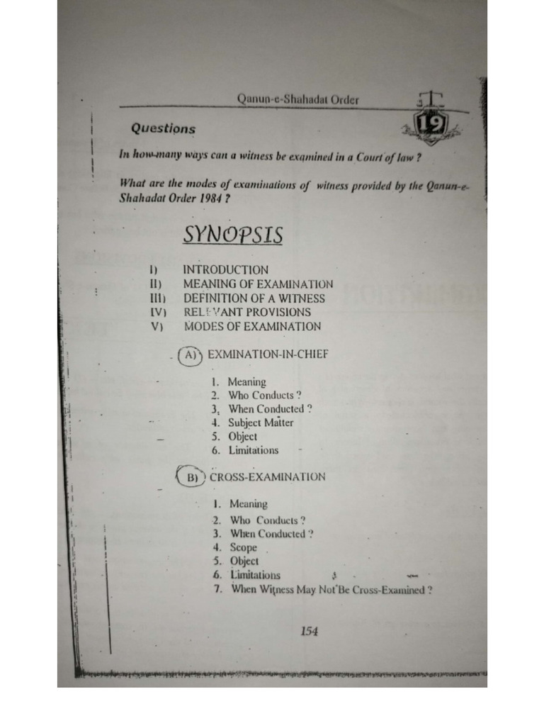 Modes of Examination | PDF