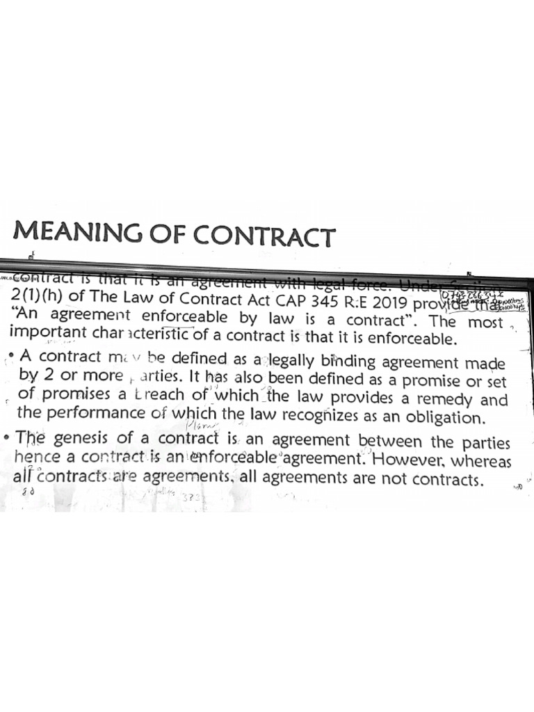 Law of Contract 2 | PDF