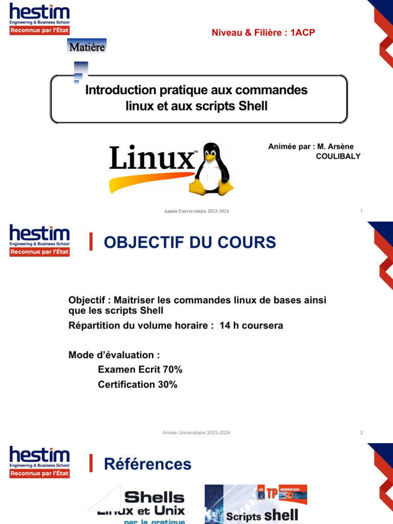 Initiation aux commandes Linux et Shell | PDF | Gnou | Logiciel gratuit