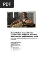 UCCX Reporting Admin & Developer Guide 7.0