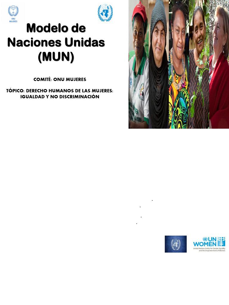 ONU Mujeres: Igualdad y Derechos Humanos | PDF | Estudios de género ...