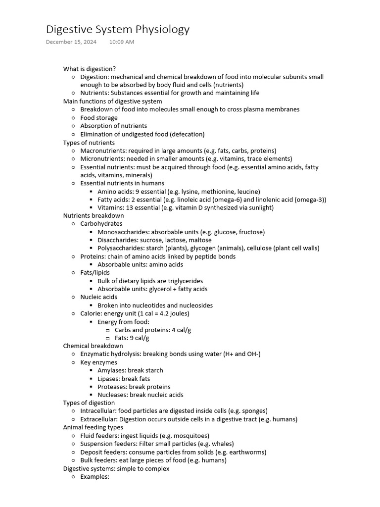 Digestive System Overview and Functions | PDF | Human Digestive System ...