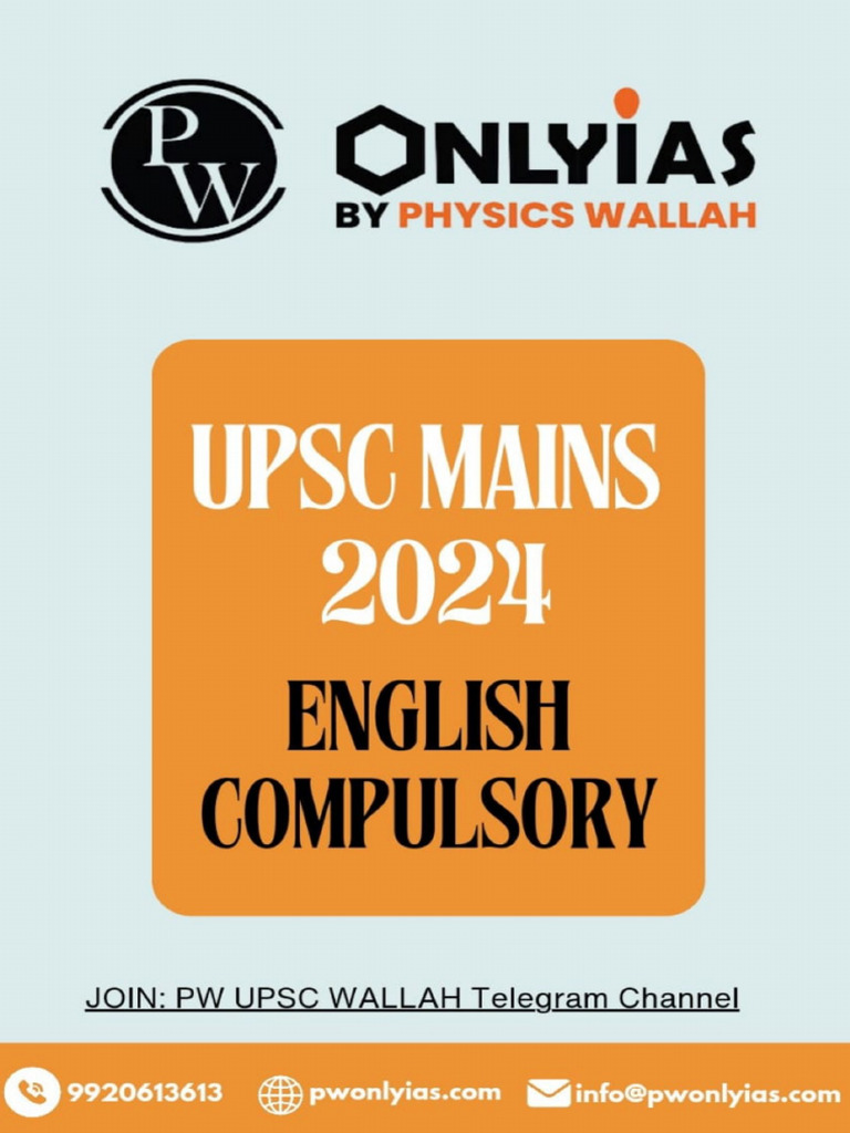 UPSC English Compulsory | PDF