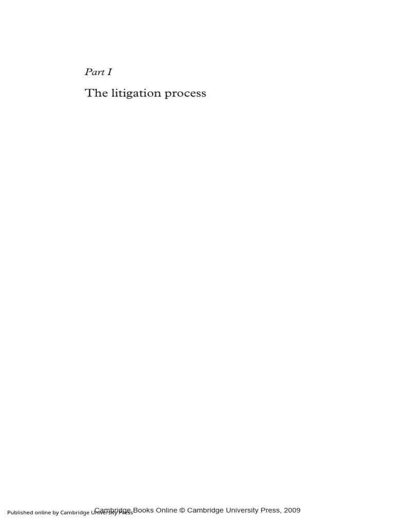Litigation Process | PDF