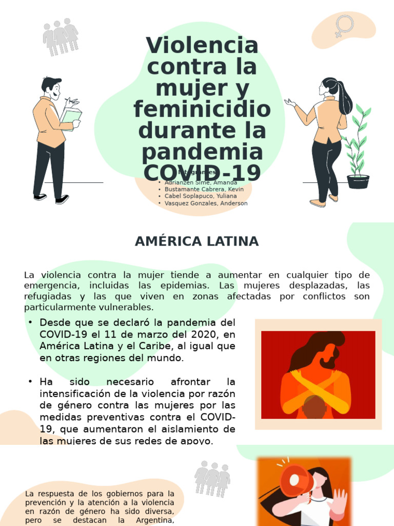 Feminicidio y violencia de género en COVID-19 | PDF | La violencia ...