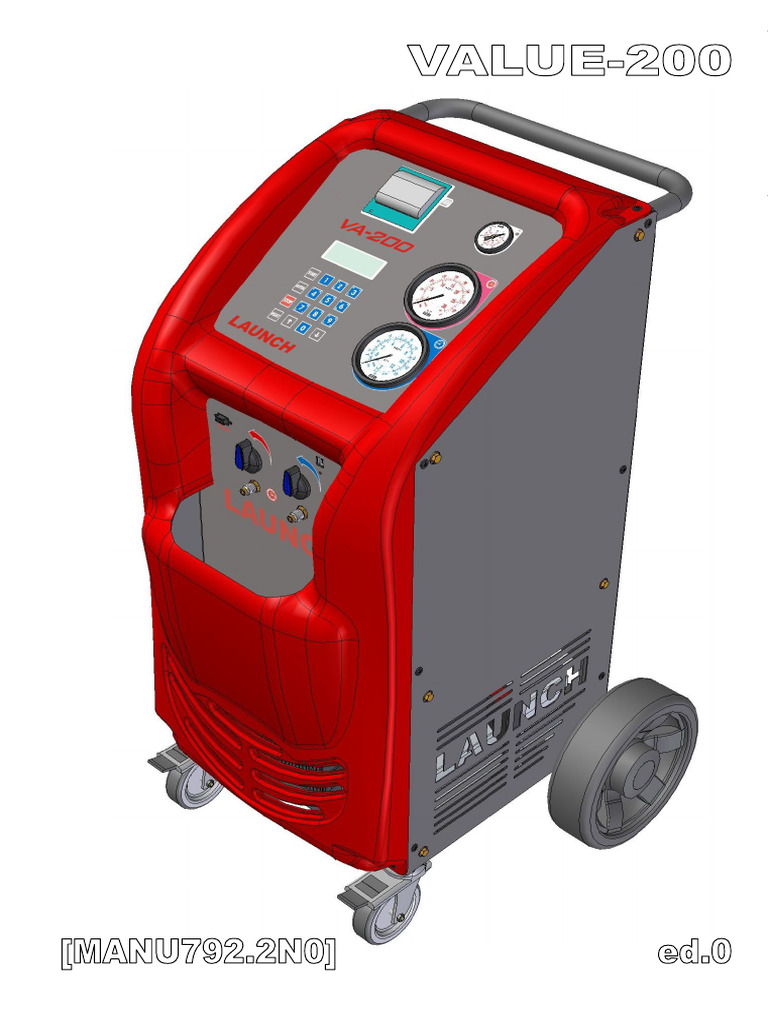 VA 200 Launch Instructions Manual | PDF | Air Conditioning | Pump