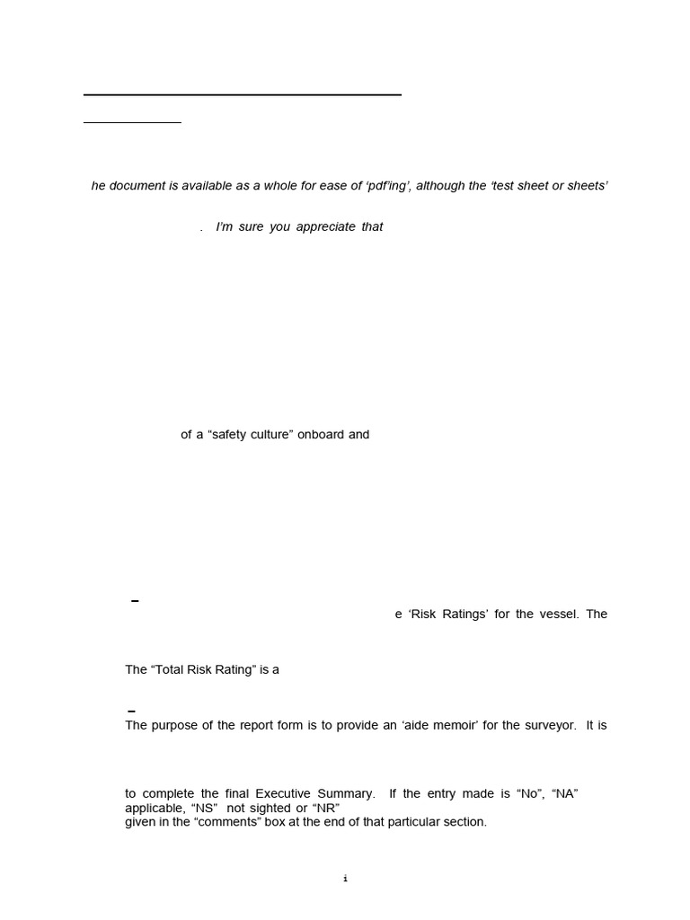 Inspection Guidelines | PDF | Risk | Leak
