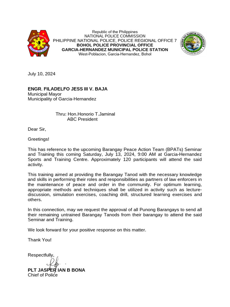 Communication Letter | PDF