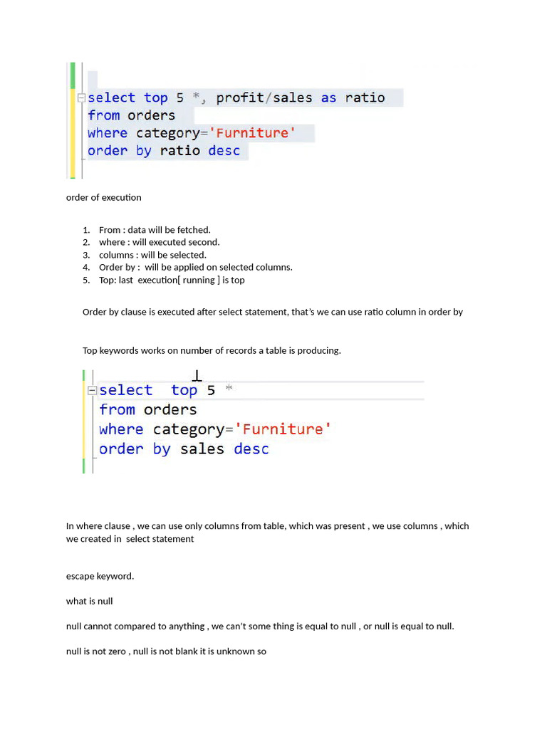 SQL Order of Execution Explained | PDF | Information Technology ...