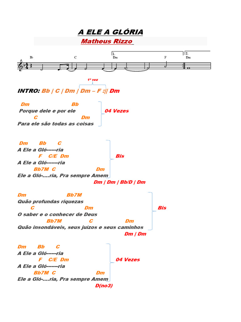 Letra da Música 