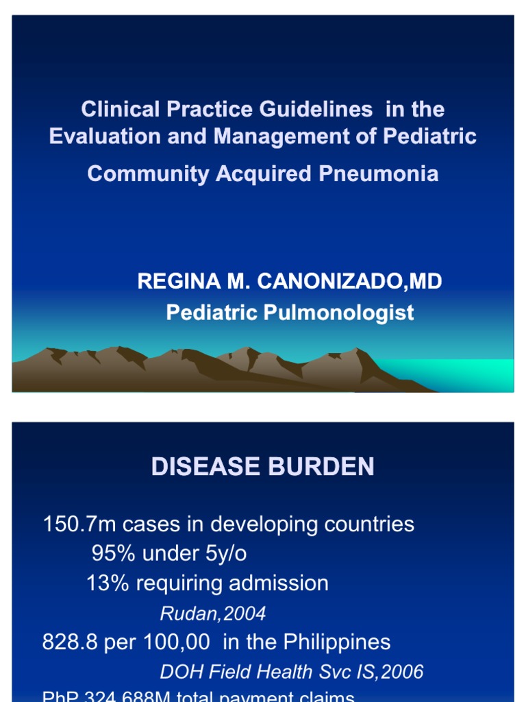 PCAP CPG Guidelines Philippines 2024 | PDF | Pneumonia | Asthma