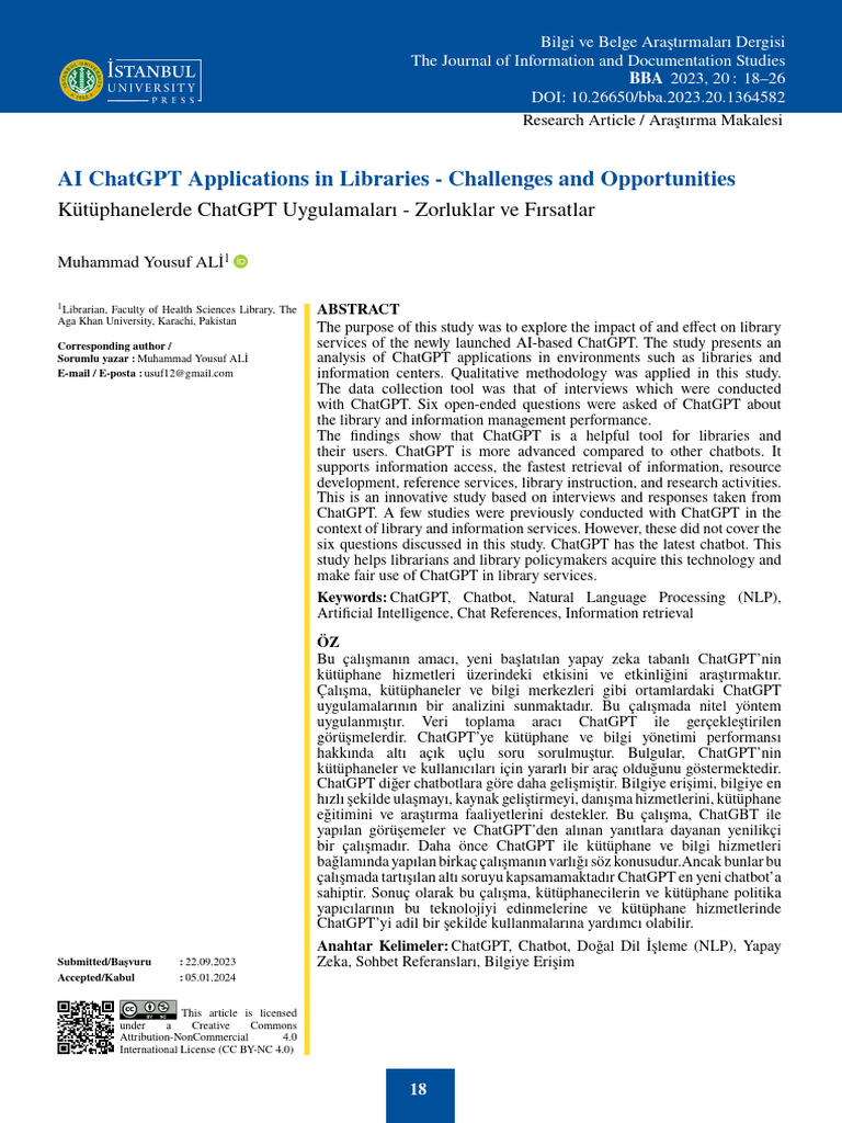 AI Applications in Libraries | PDF | Libraries | Information Retrieval