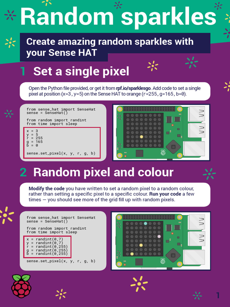 Random Sparkles A5 Digital | PDF