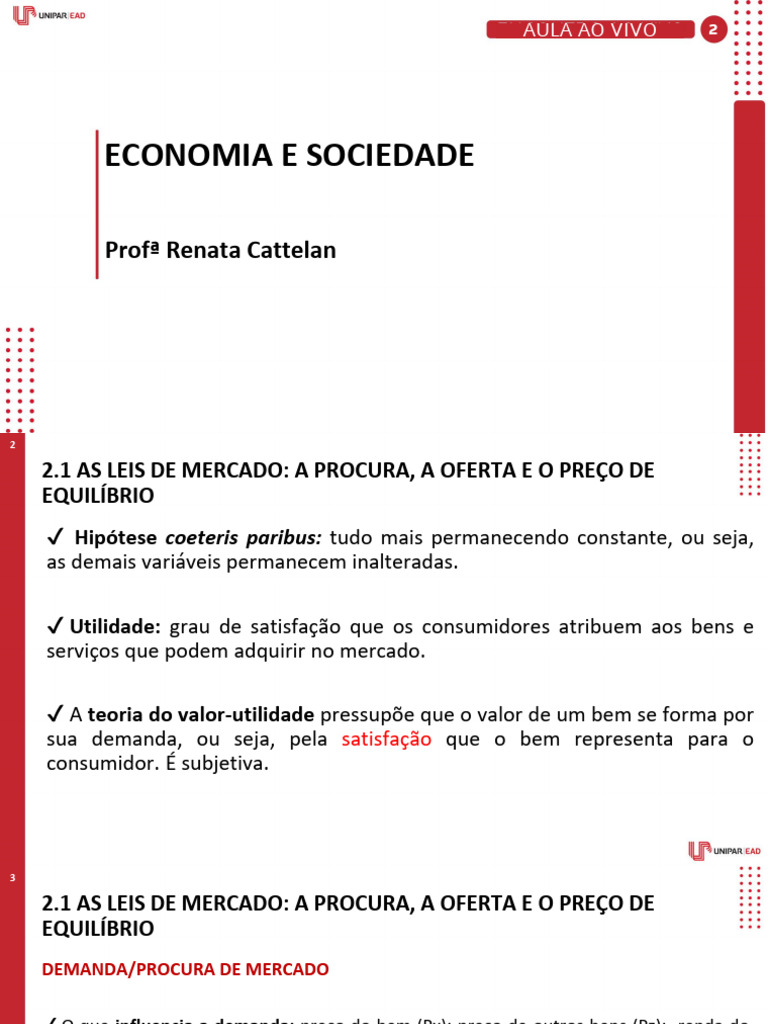 Leis de Mercado: Demanda e Oferta | PDF | Demanda | Oferta e procura