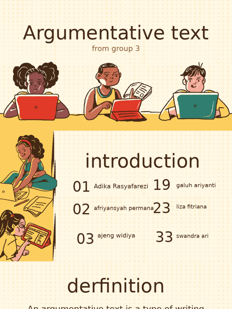 Guide to Writing Argumentative Texts | PDF