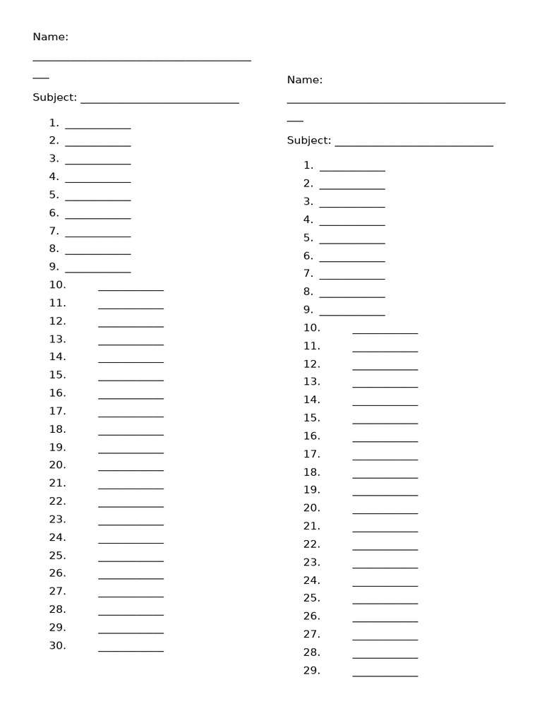 Document Structure Template Guide | PDF