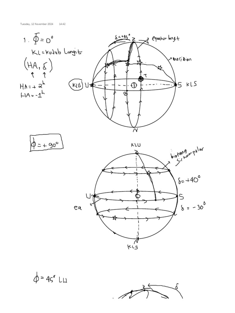 Pembahasan Koordinat Equatorial | PDF