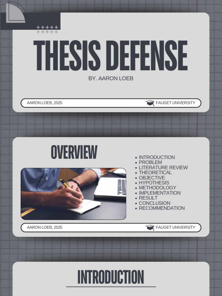 Gray and Dusty Gray Modern Minimalist Thesis Defense Presentation | PDF