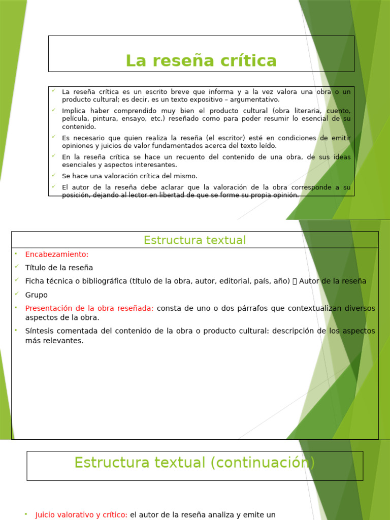 Guía para escribir una reseña crítica | PDF