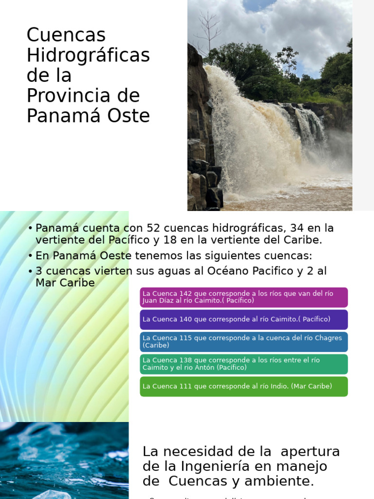 Cuencas Hidrográficas de La Provincia de Panamá Oste | PDF | Cuenca de ...
