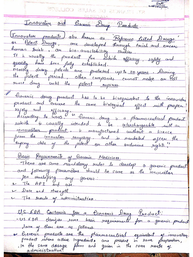 Generic Drug Development Assignment | PDF