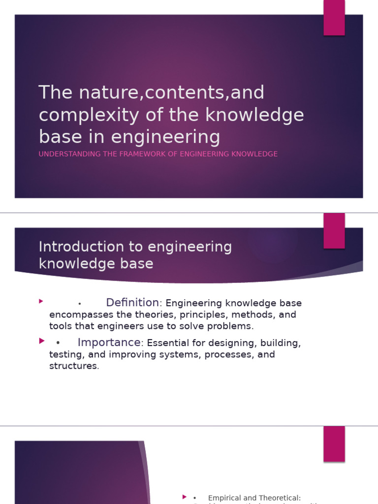 Engineering Knowledge Base Analysis | PDF | Engineering | Knowledge