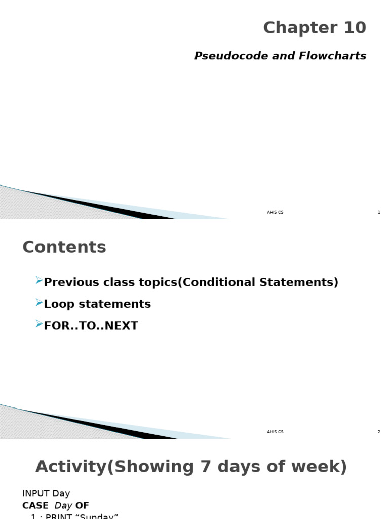 Pseudocode (Loop1) | PDF