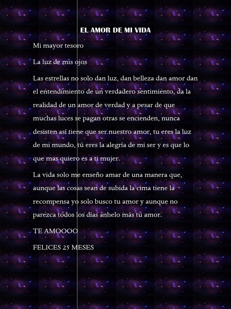 El Amor de Mi Vida | PDF