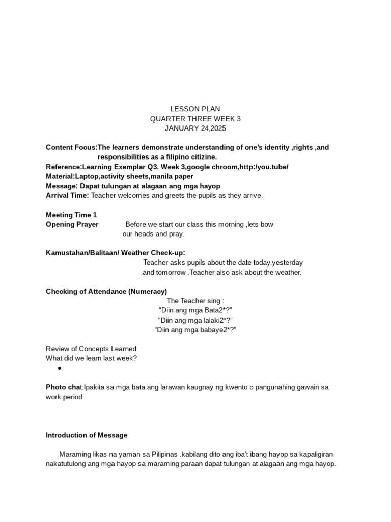 Lesson Plan | PDF