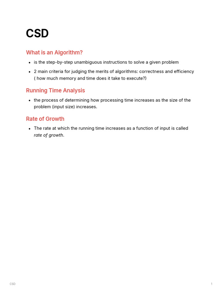 CSD_note | PDF | Algorithms | Function (Mathematics)