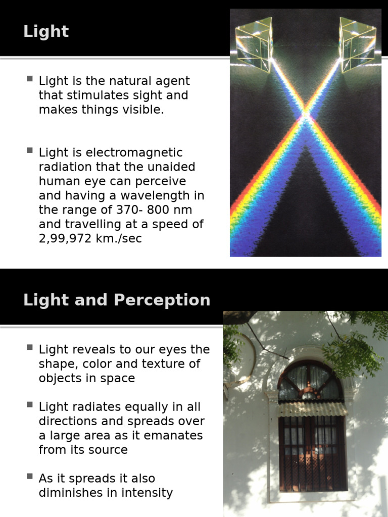Understanding Light: Types and Terms | PDF | Lighting | Light