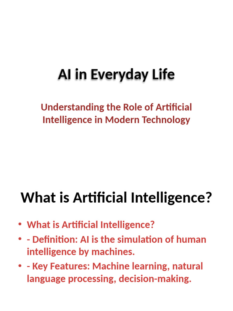 (Ashay) AI in Everyday Life Presentation | PDF