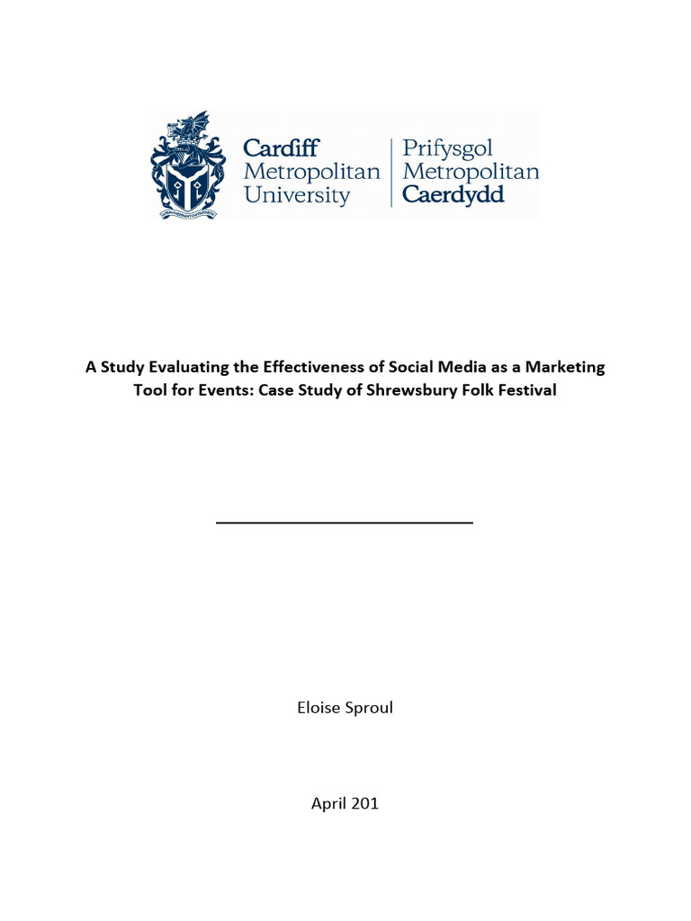 A Study Evaluating The Effectiveness of Social Media As A Marketing ...