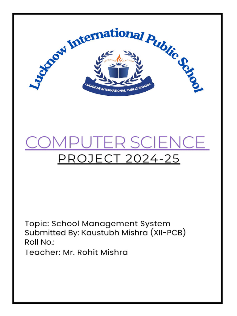 Lucknow International Public School | PDF