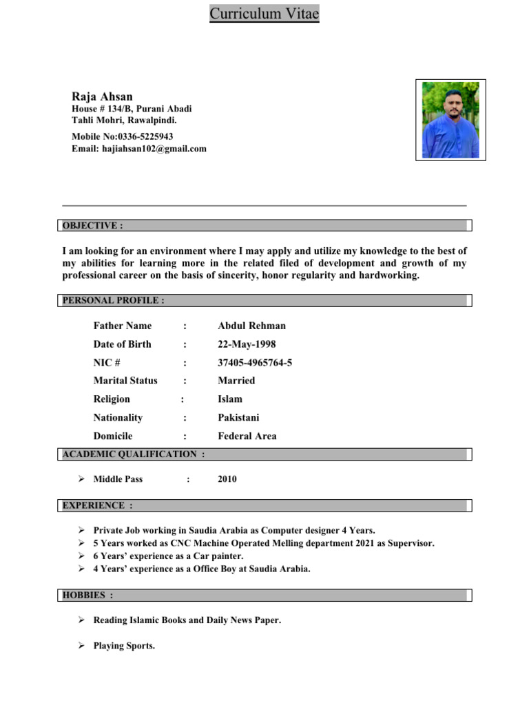 CV Adnan Raja Ahsan-2 | PDF