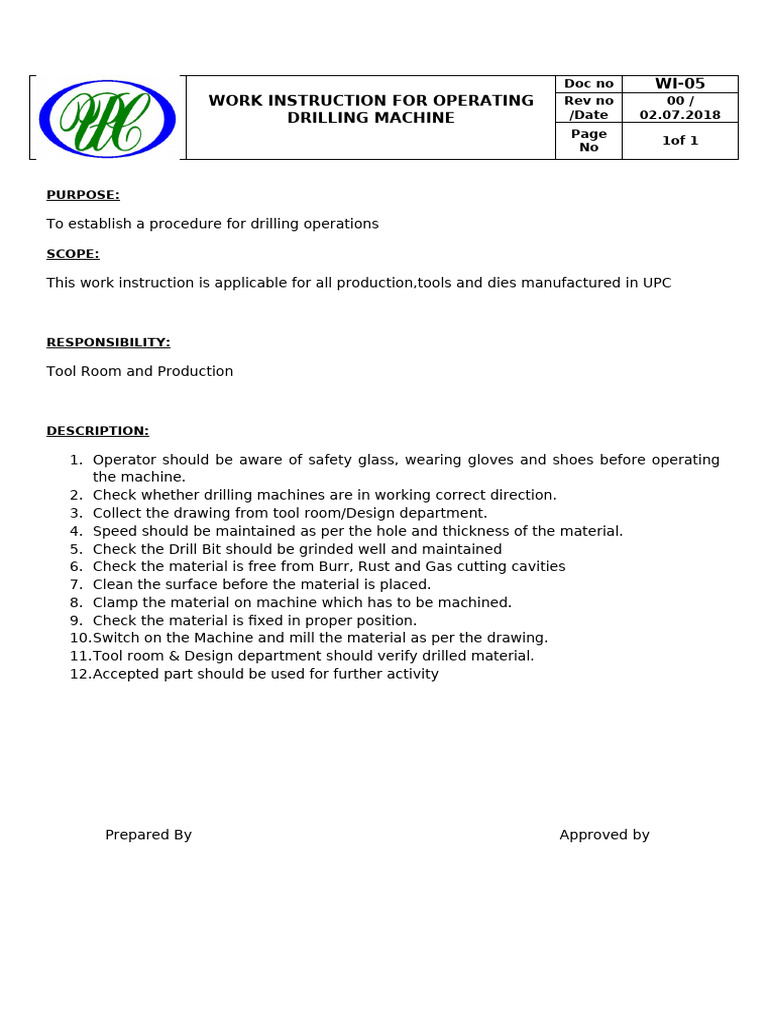 DRILLING MACHINE | PDF
