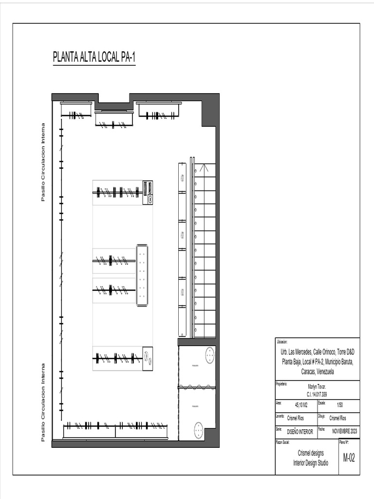 Diseño Interior: Planta Alta PA-1 | PDF