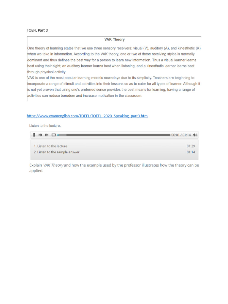 TOEFL Part 3 | PDF