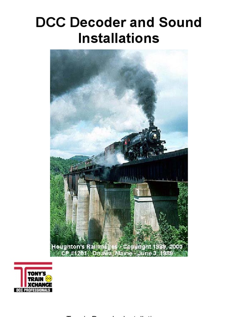 Model Train Decoder Guide | PDF | Steam Locomotive | Capacitor