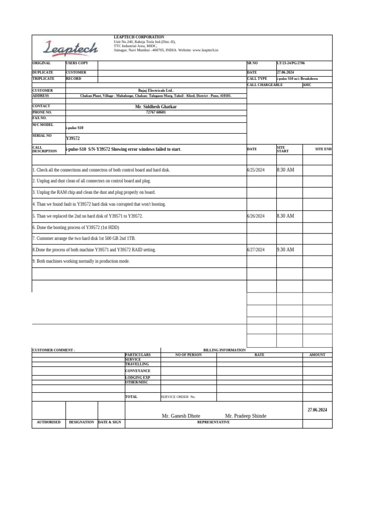 i-pulse S10 Breakdown Repair Report | PDF | Hard Disk Drive | Computer ...