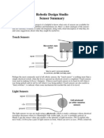 Robotics Design Studio - Sensor Summary