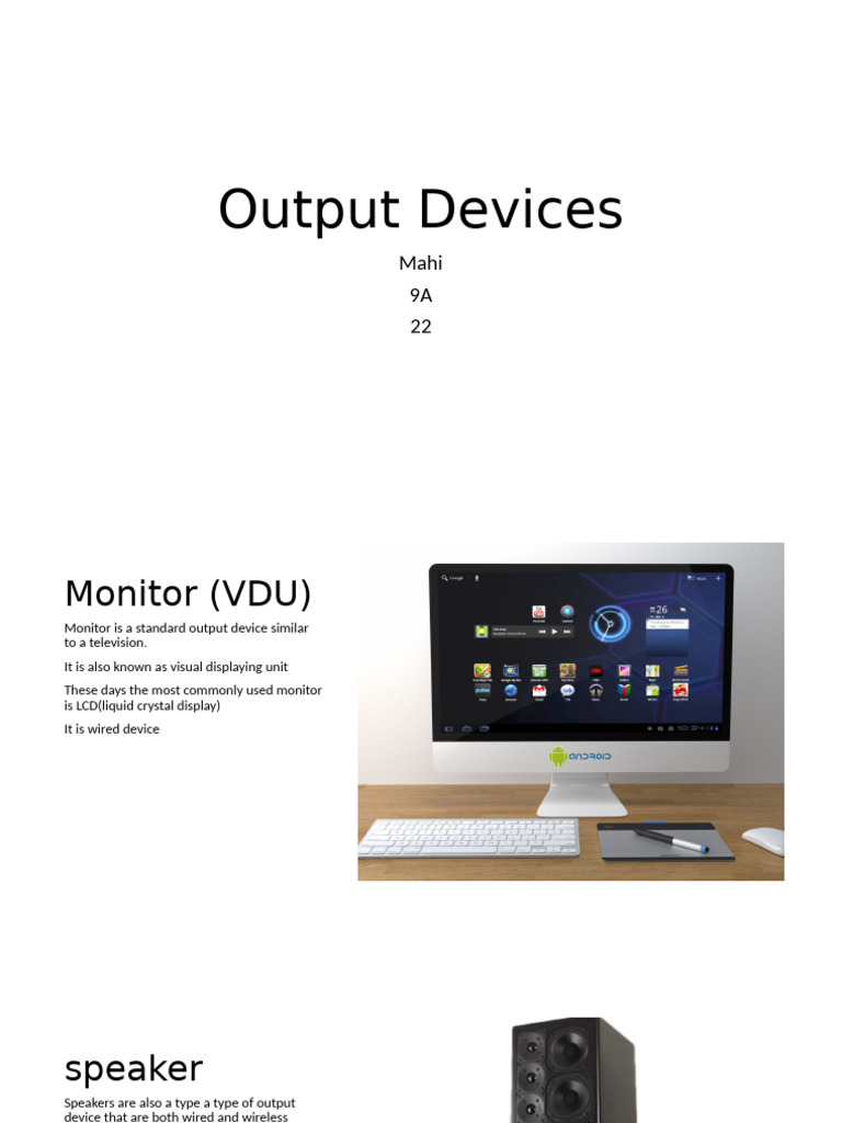 Output Devices | PDF