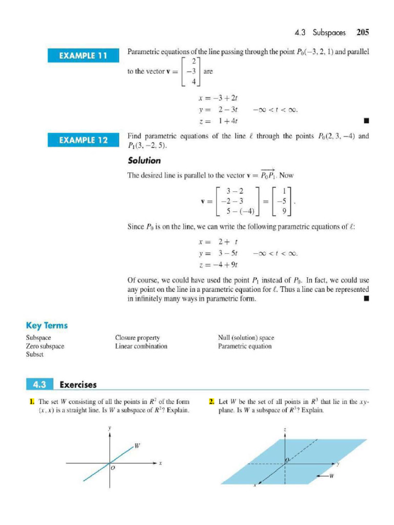 Understanding Subspaces in Vector Spaces | PDF | Linear Subspace ...