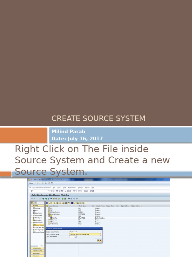 Create and Load Data in BW System | PDF | System Software | Computing
