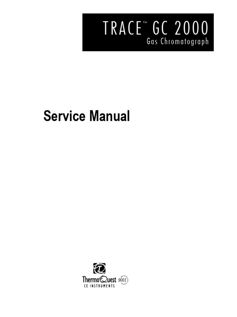 TRACE GC Service Manual M31709270 Rev C | PDF | Gas Chromatography ...