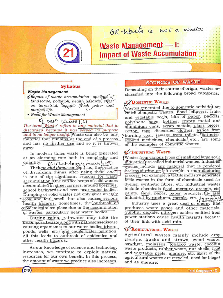 Waste Management Part 1 | PDF